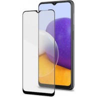 Προστατευτικό τζάμι Full Glue Full Face Tempered Glass 9H Samsung Galaxy A22 4G μαύρο ΟΕΜ